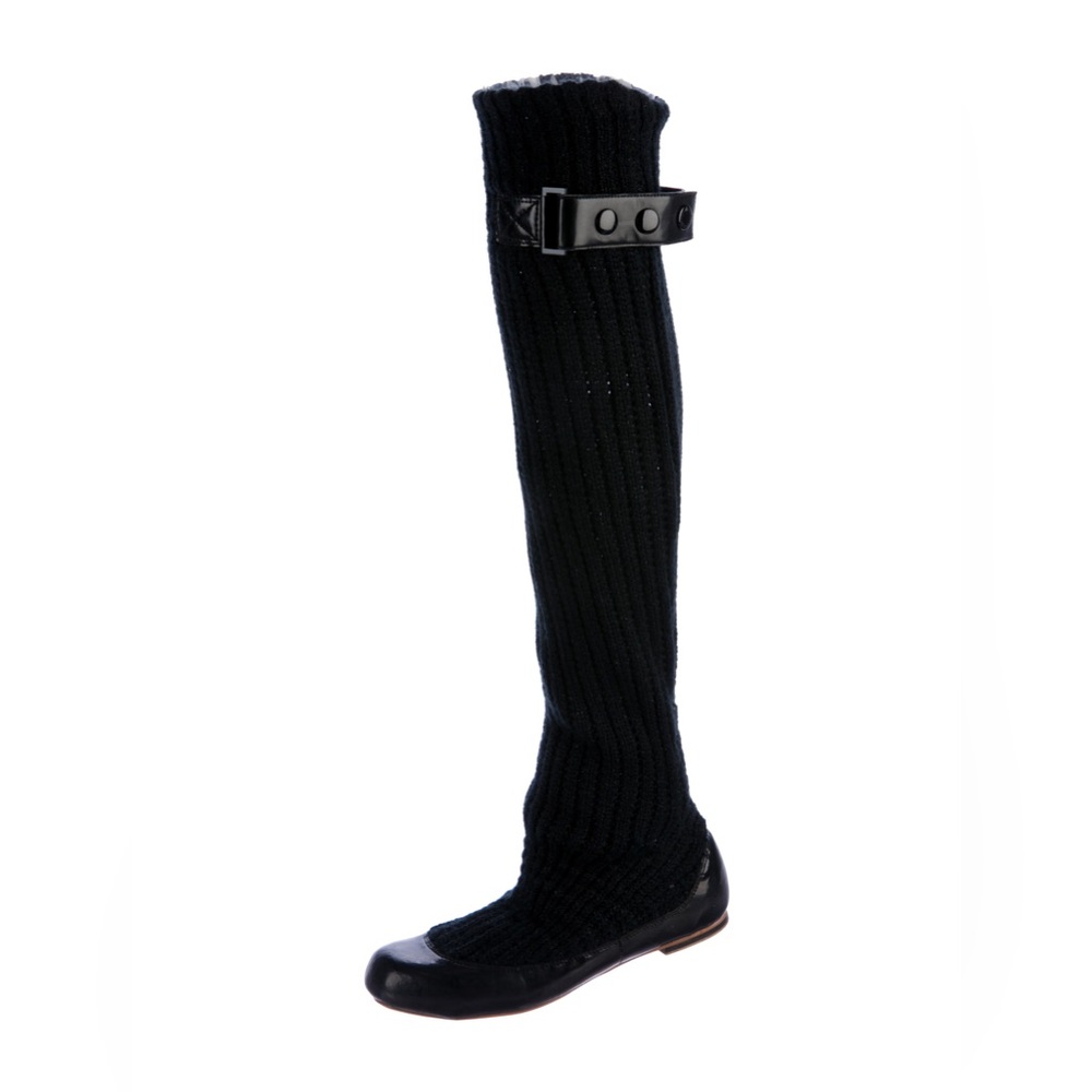 STELLA MCCARTNEY x ADIDAS Adhara Knit Over the Knee High Ballet Flat Boots 6